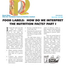 Food labels: how do we interpret the nutrition facts? Part I