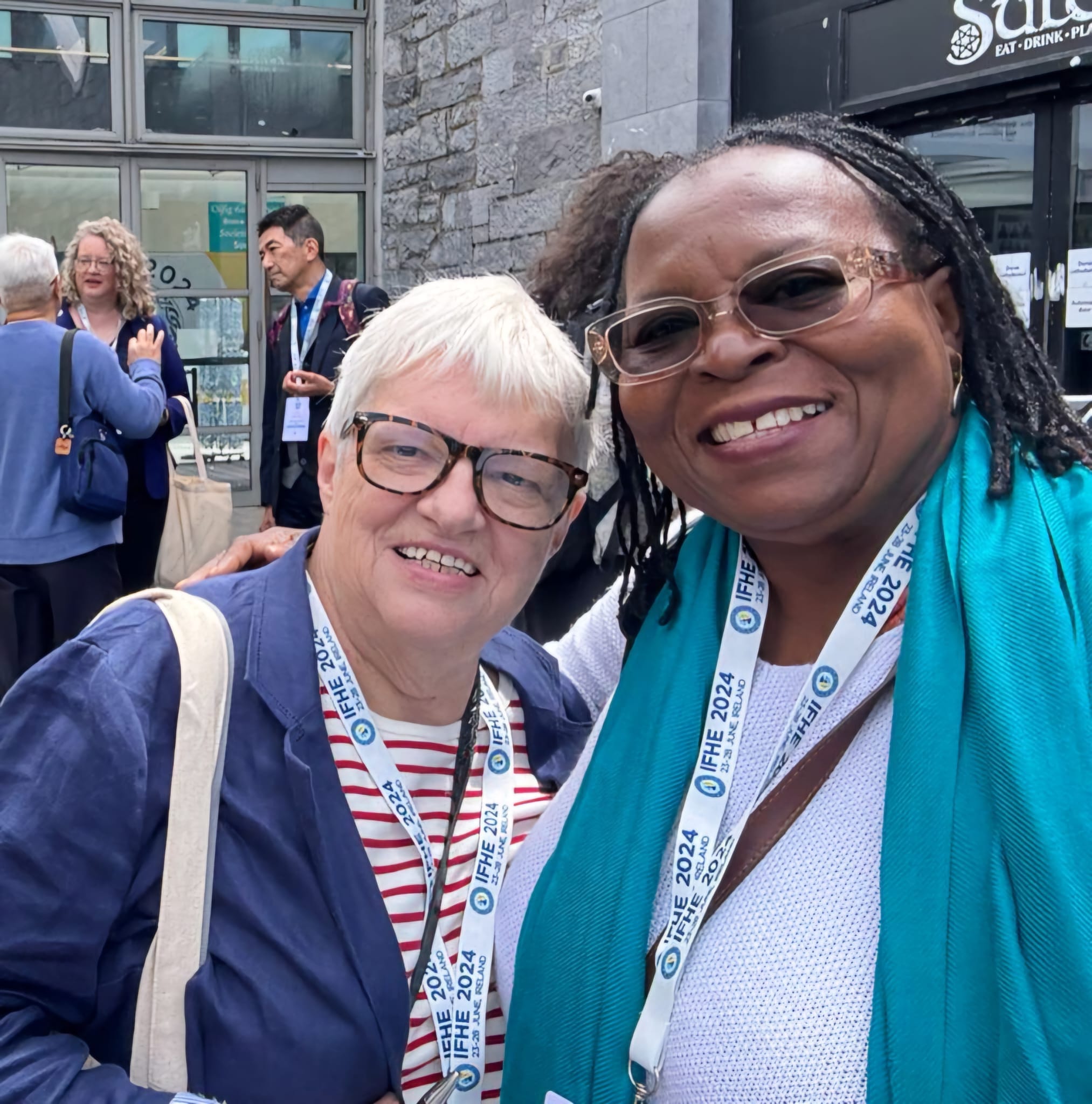 Audrey Drayton With Margaret Jepson, IFHE secretary